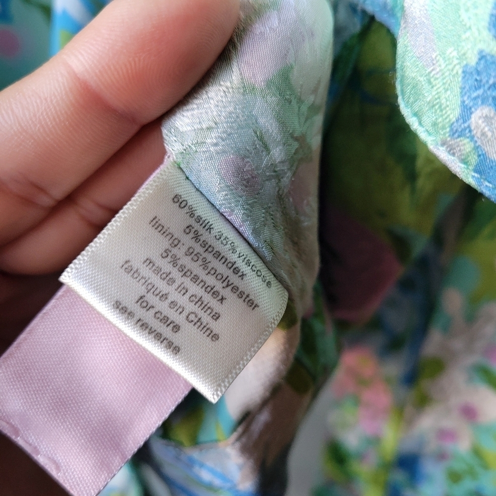 Ronny Kobo Demna Silk Floral Tie-Waist Crop Top Blouse XS Retail $298 Excellent - Picture 8 of 16